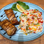 STERLED GRILL WITH RICE